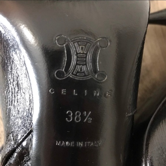 CELINE Patent Leather Ankle Boot 38.5 - Picture 9 of 15